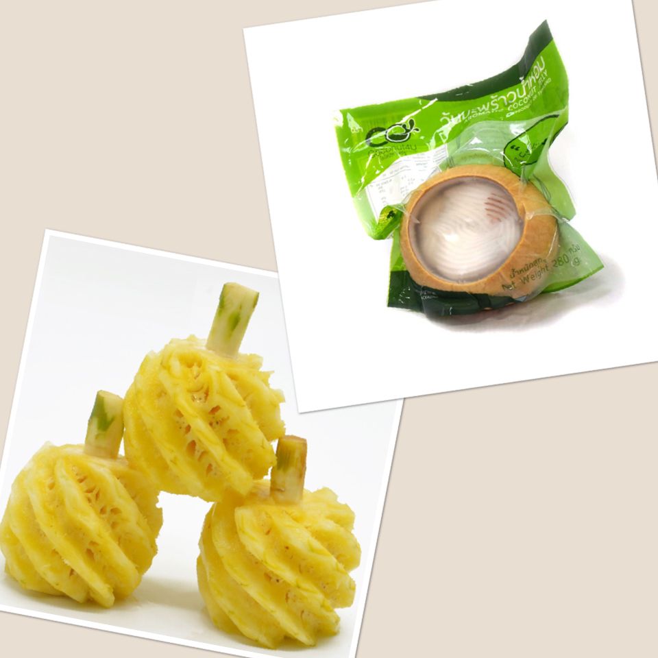Thai coconut jelly / mini pineapple