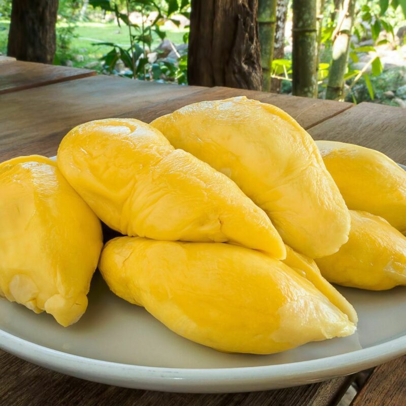 Enjoying the King of Fruits